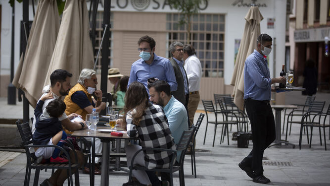 Coronavirus en Sevilla: Las terrazas de los bares en la fase 1