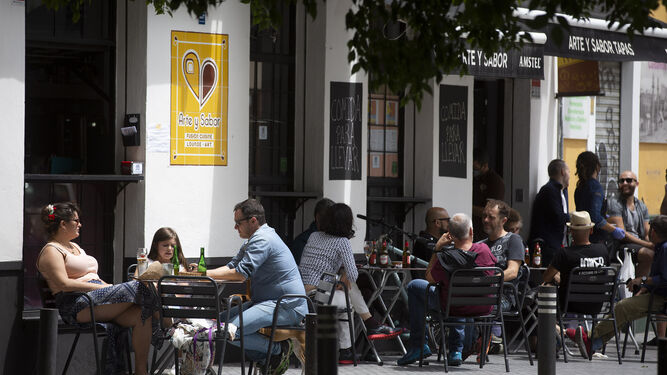 Coronavirus en Sevilla: Las terrazas de los bares en la fase 1