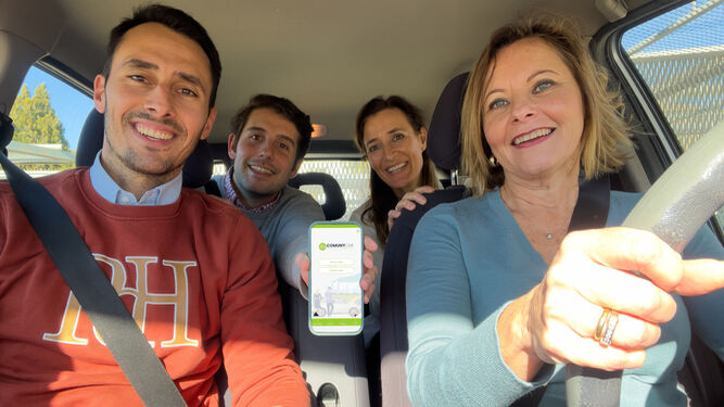 Empleados de Grupo Fuertes comparten coche a través de la app COMUNYCAR