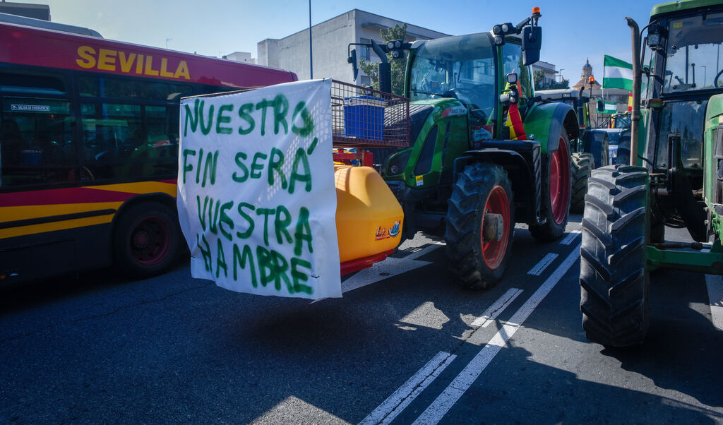 Tractorada en Sevilla